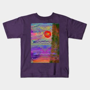 Mountain sunset Kids T-Shirt